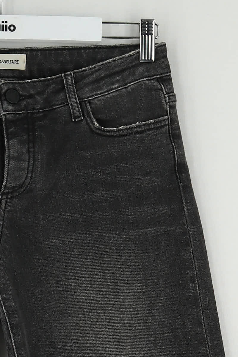 Jean large Zadig & Voltaire Noir en Coton