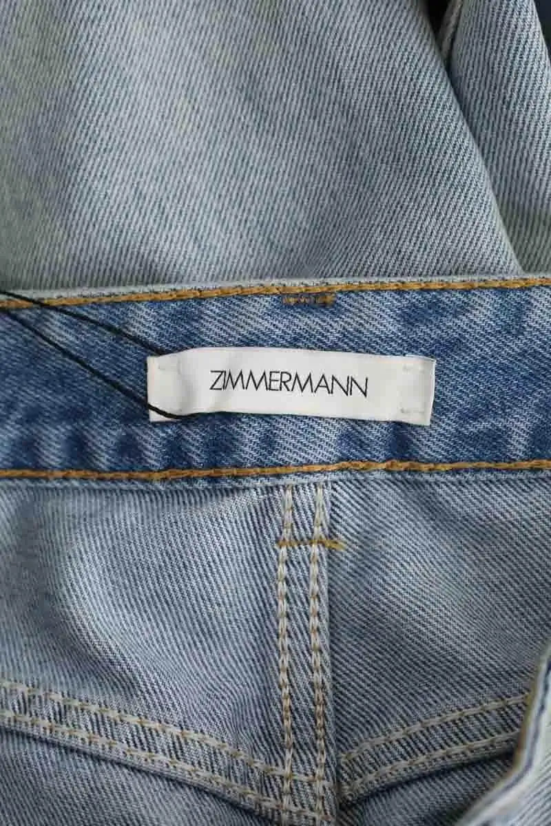 Jean large Zimmermann Bleu en Coton