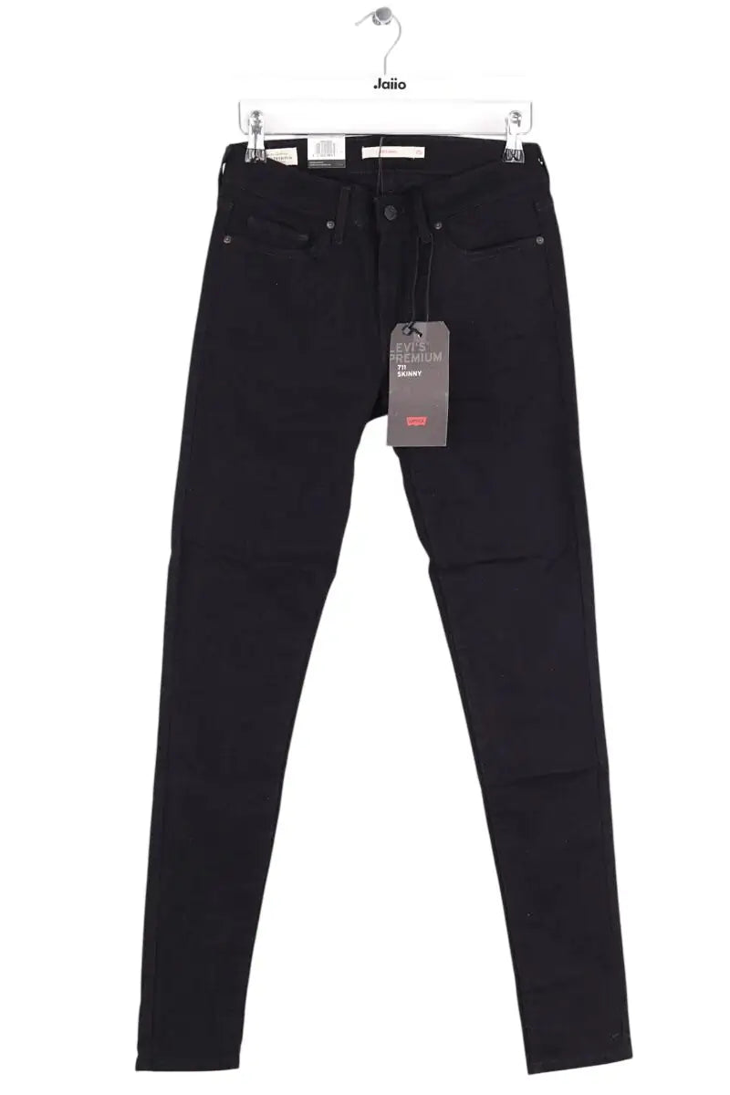 Jean Levi's 711 Skinny Noir en Coton, taille S - Seconde Main