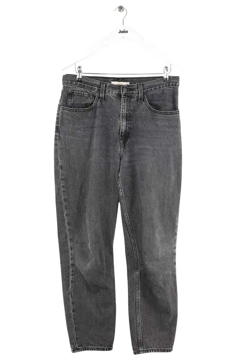 Jean Levi's 80's Mom Jean Gris en Coton, taille L - Seconde Main