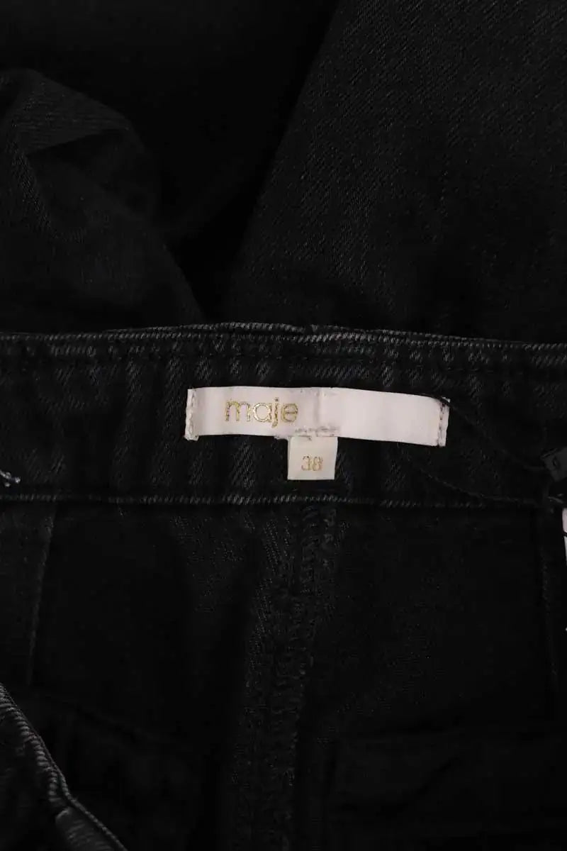 Jean Maje Noir en Coton