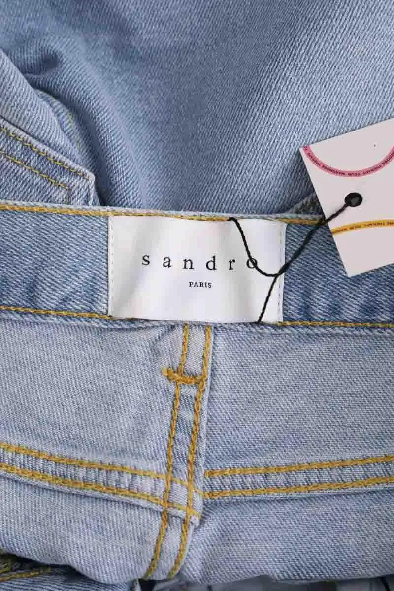 Jean Sandro Bleu en Coton