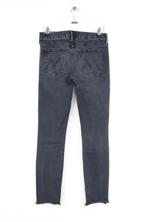 Jean skinny Mother Gris en Coton