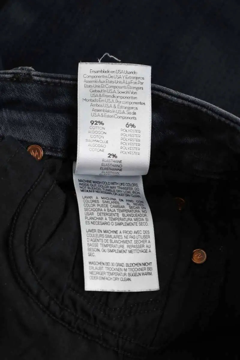 Jean skinny Mother Gris en Coton