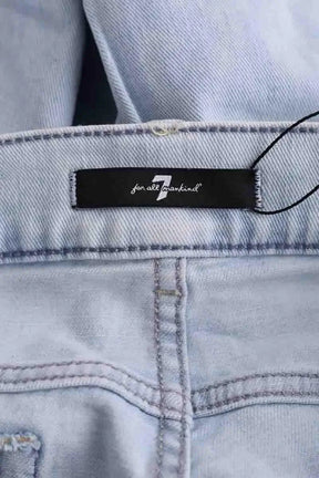 Jean slim 7 For All Mankind Bleu en Coton