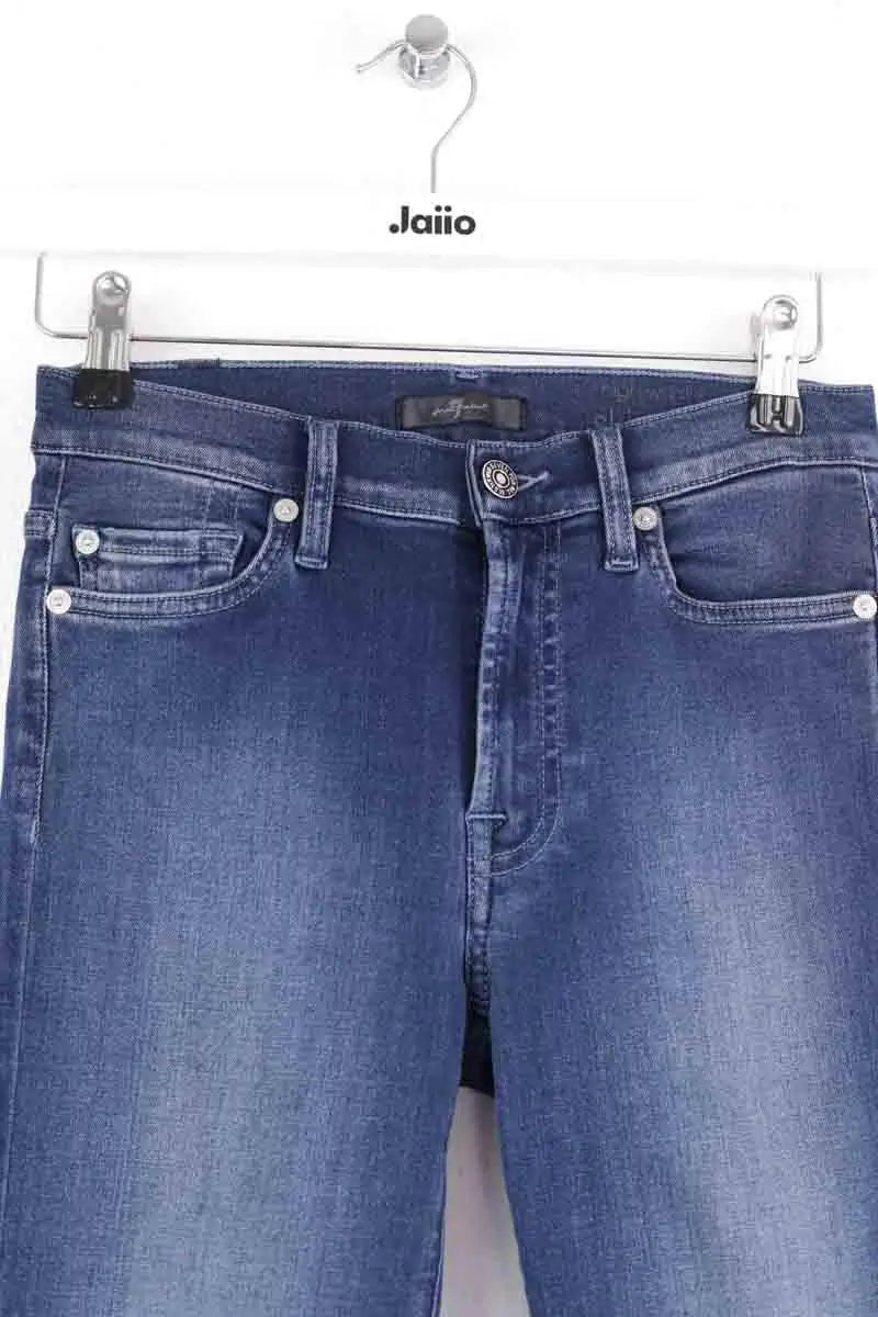 Jean slim 7 For All Mankind Bleu en Coton
