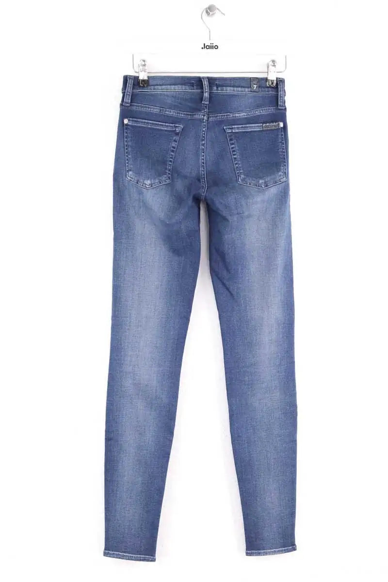 Jean slim 7 For All Mankind Bleu en Coton