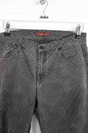 Jean slim 7 For All Mankind Gris en Coton