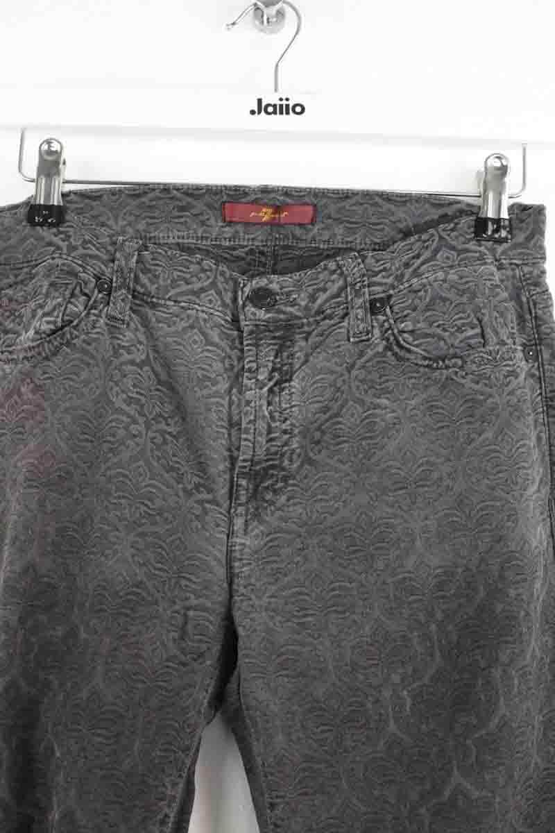 Jean slim 7 For All Mankind Gris en Coton