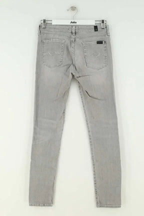 Jean slim 7 For All Mankind Gris en Coton