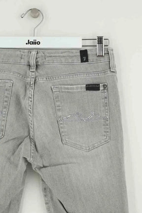 Jean slim 7 For All Mankind Gris en Coton