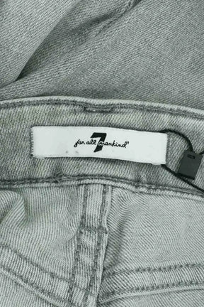 Jean slim 7 For All Mankind Gris en Coton