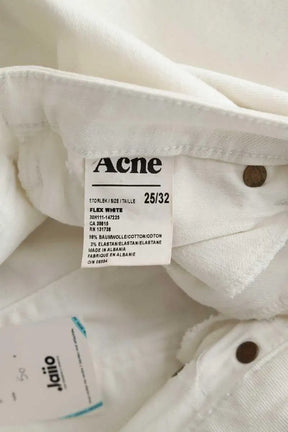 Jean slim Acne Studios Blanc en Coton