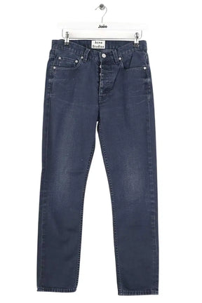 Jean slim Acne Studios Bleu en Coton, taille L - Seconde Main