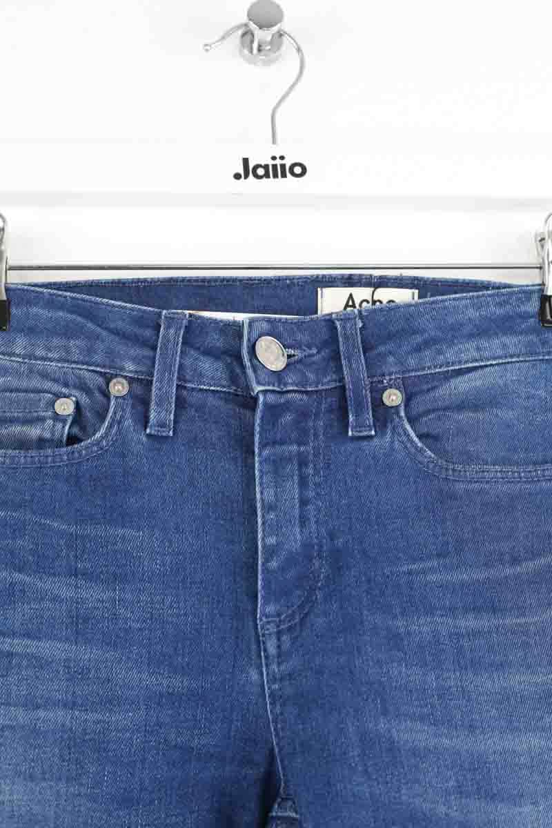 Jean slim Acne Studios Bleu en Coton