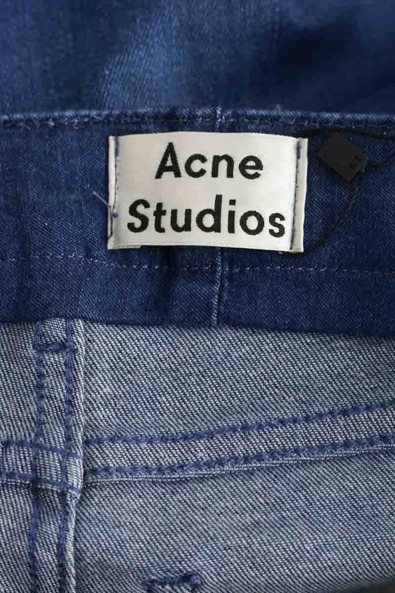 Jean slim Acne Studios Bleu en Coton