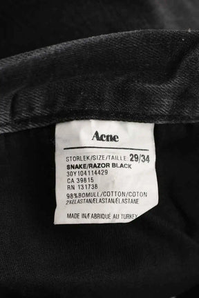 Jean slim Acne Studios Gris en Coton