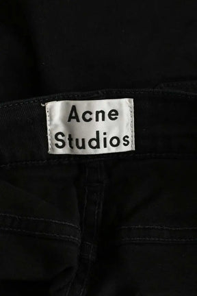 Jean slim Acne Studios Noir en Coton