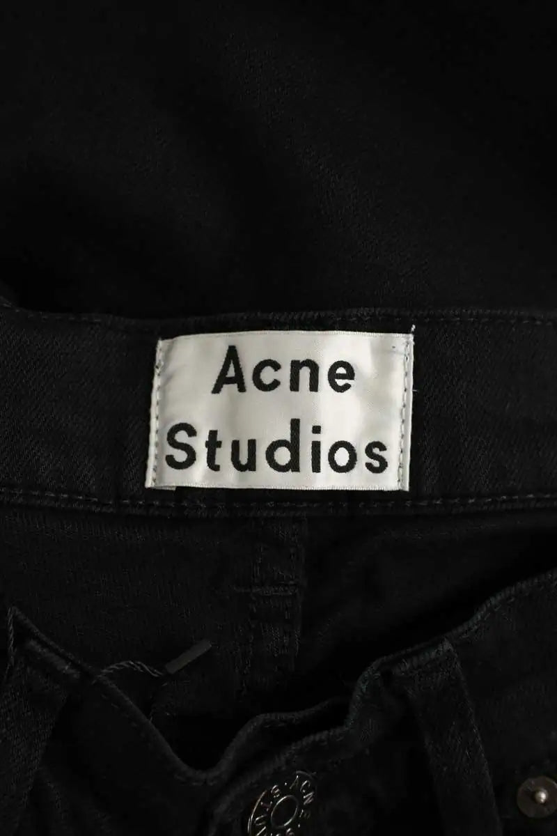 Jean slim Acne Studios Noir en Coton