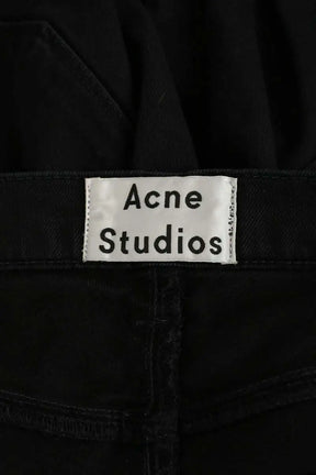 Jean slim Acne Studios Noir en Coton