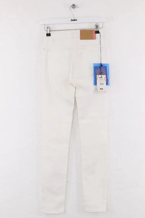 Jean slim Acne Studios Peg white Blanc en Coton