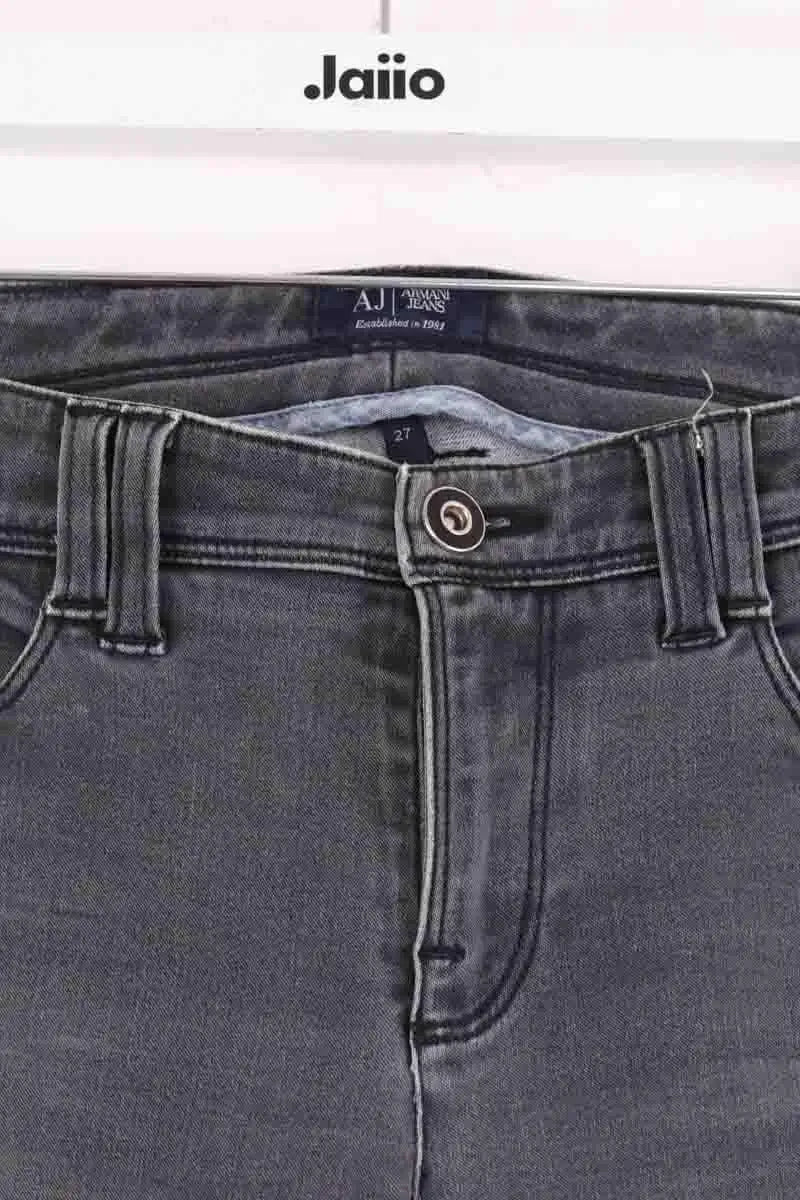 Jean slim Armani Jeans Gris en Coton