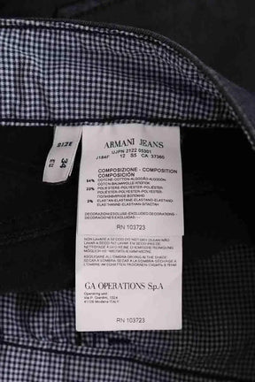 Jean slim Armani Jeans Noir en Coton