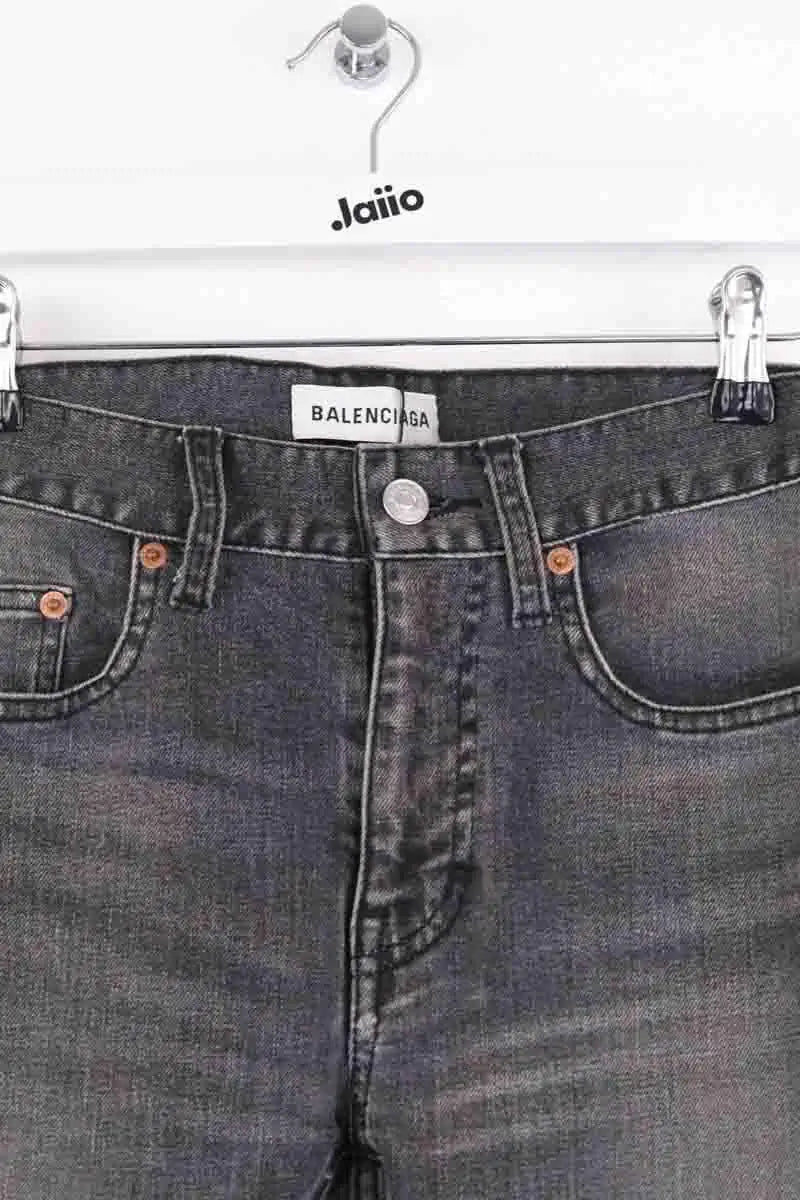 Jean slim Balenciaga Anthracite en Coton