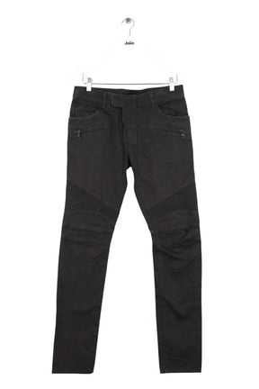 Jean slim Balmain Noir en Coton, taille M - Seconde Main