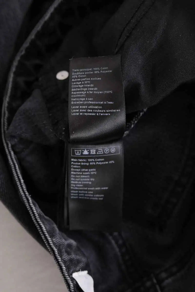 Jean slim Ba&Sh Anthracite en Coton