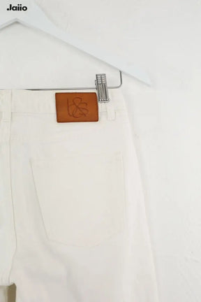 Jean slim Bash Blanc en Coton