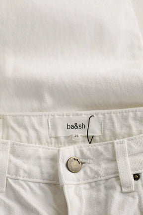 Jean slim Bash Blanc en Coton