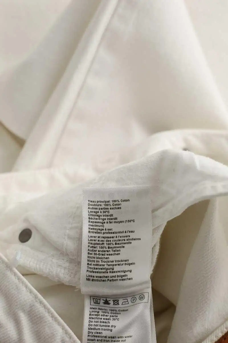 Jean slim Bash Blanc en Coton