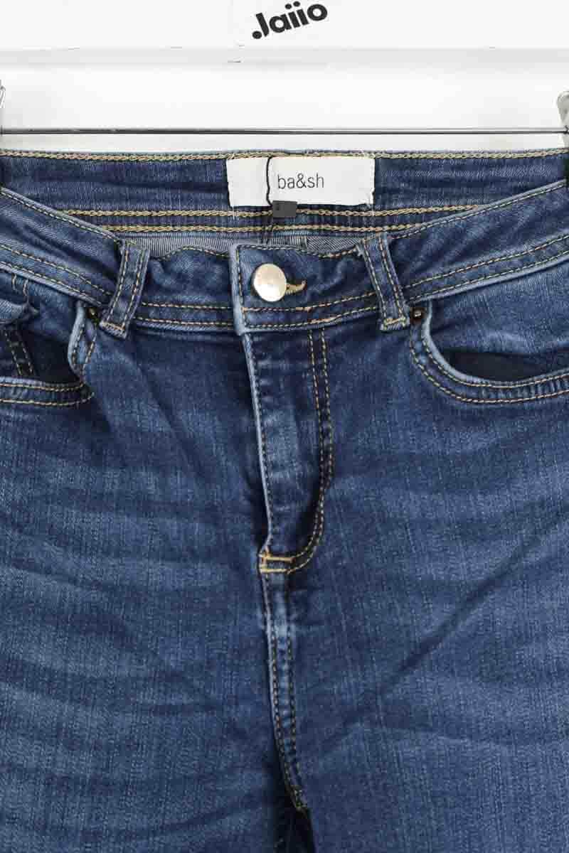 Jean slim Ba&Sh Bleu en Coton