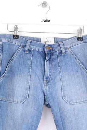 Jean slim Ba&Sh Bleu en Coton