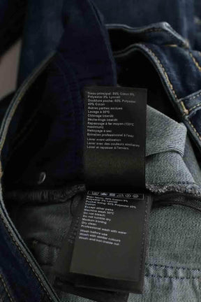 Jean slim Bash Bleu en Coton