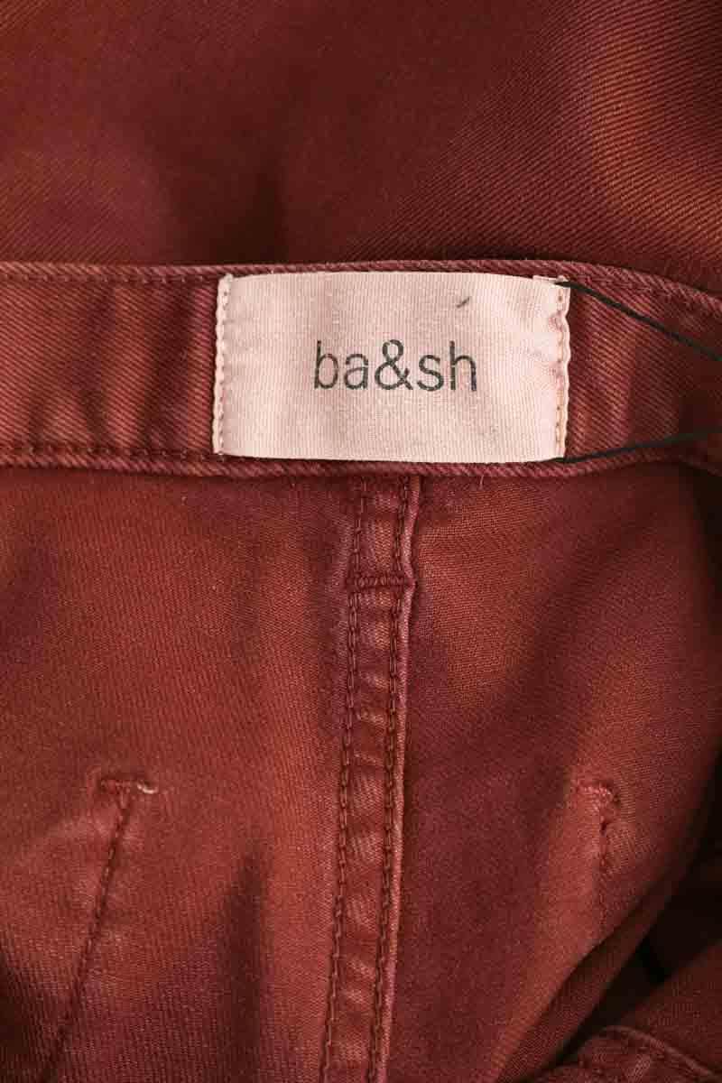 Jean slim Ba&Sh Bordeaux en Coton