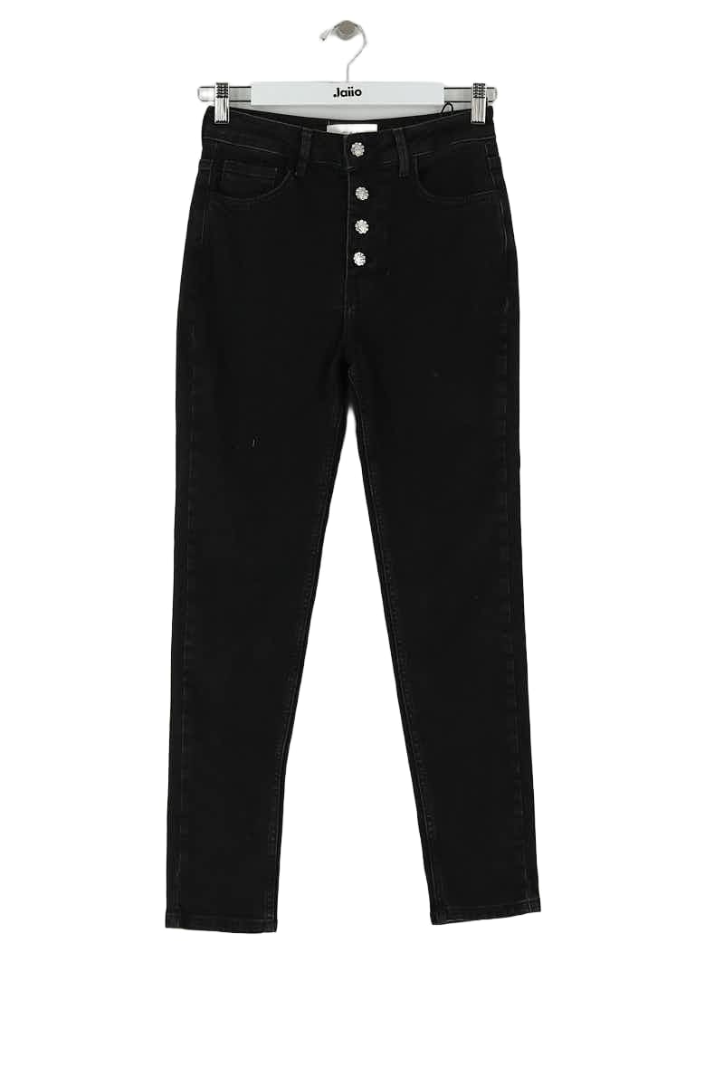 Jean slim Bash Noir en Coton, taille XS - Seconde Main