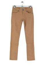 Jean slim Burberry Marron en Coton, taille XS - Seconde Main
