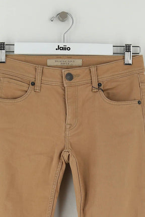 Jean slim Burberry Marron en Coton