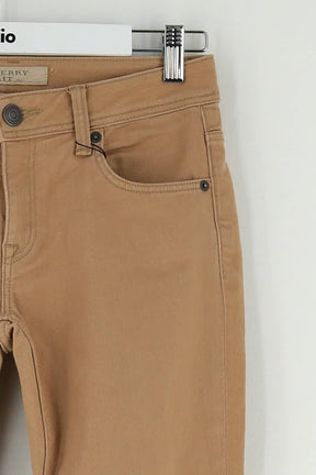 Jean slim Burberry Marron en Coton