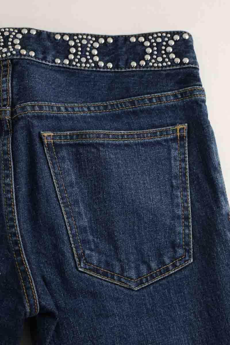 Jean slim Celine Bleu en Coton - élasthanne