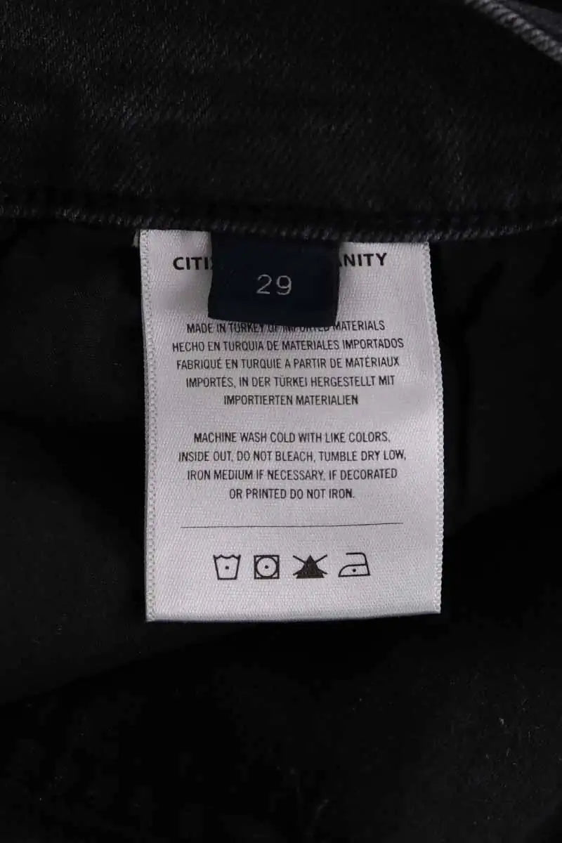 Jean slim Citizens of Humanity Noir en Coton