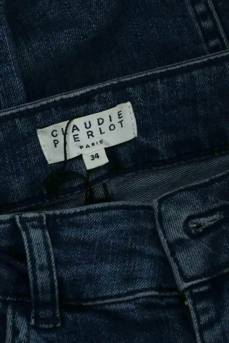 Jean slim Claudie Pierlot Bleu en Coton