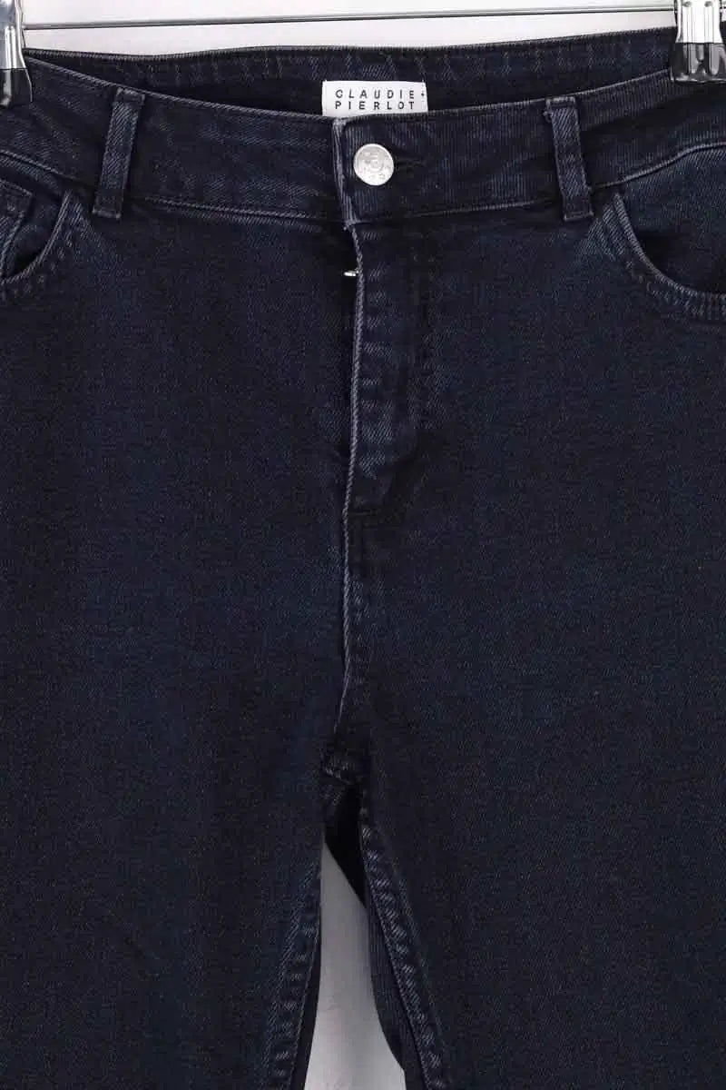 Jean slim Claudie Pierlot Marine en Coton