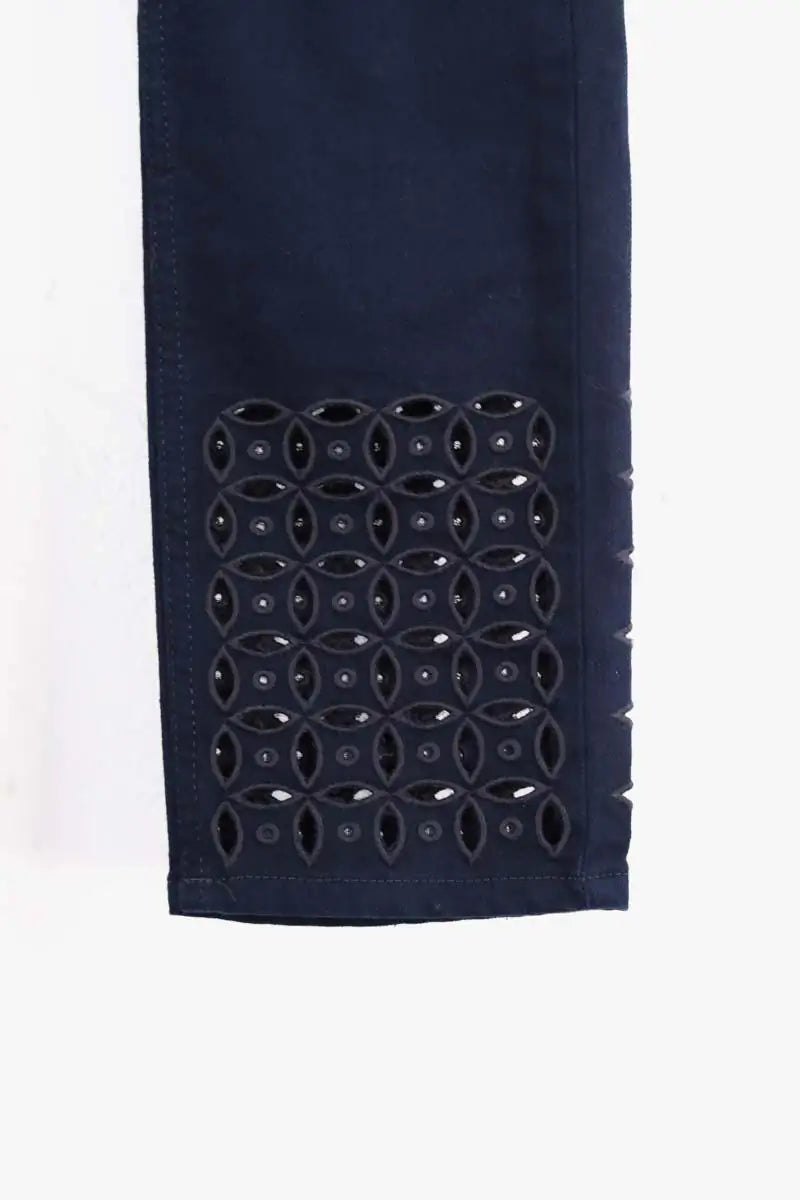 Jean slim Claudie Pierlot Marine en Coton