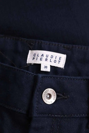 Jean slim Claudie Pierlot Marine en Coton