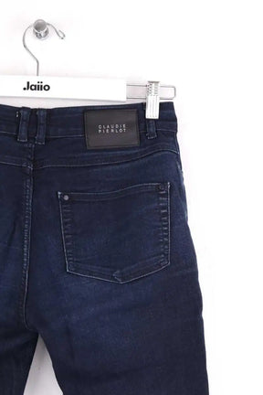 Jean slim Claudie Pierlot Marine en Coton