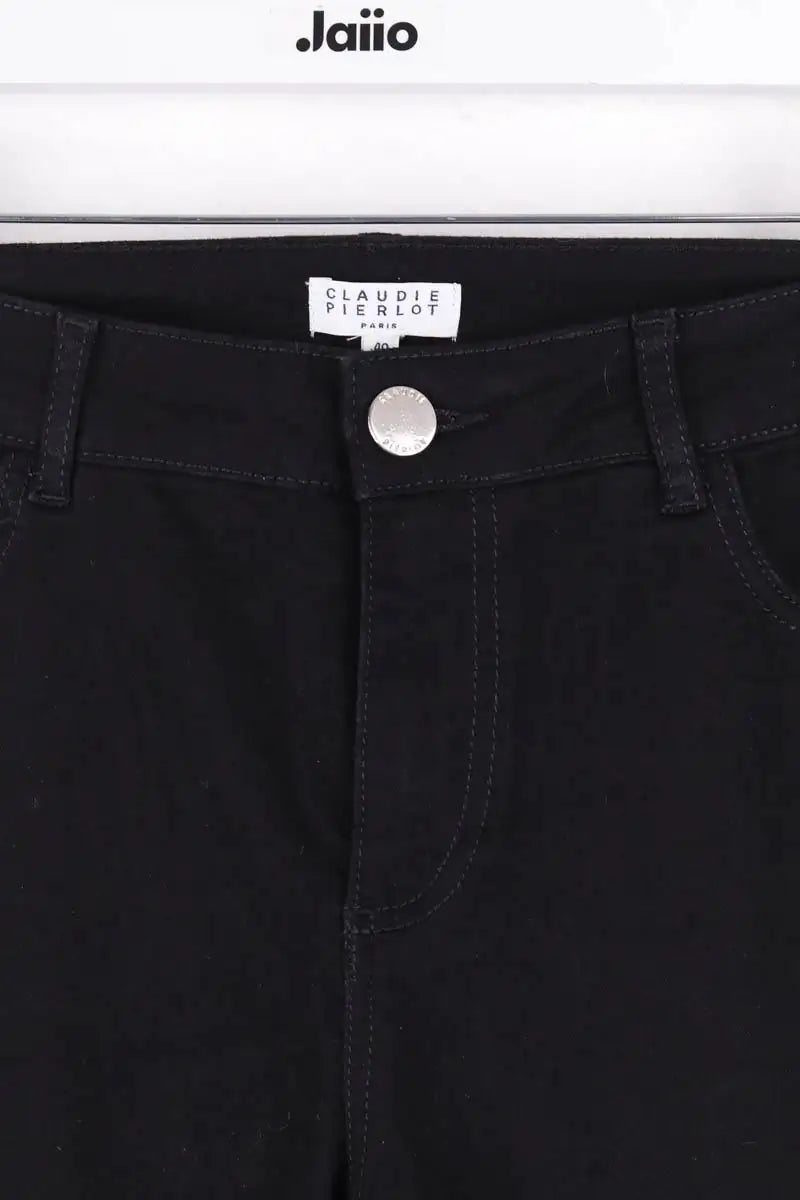 Jean slim Claudie Pierlot Noir en Coton