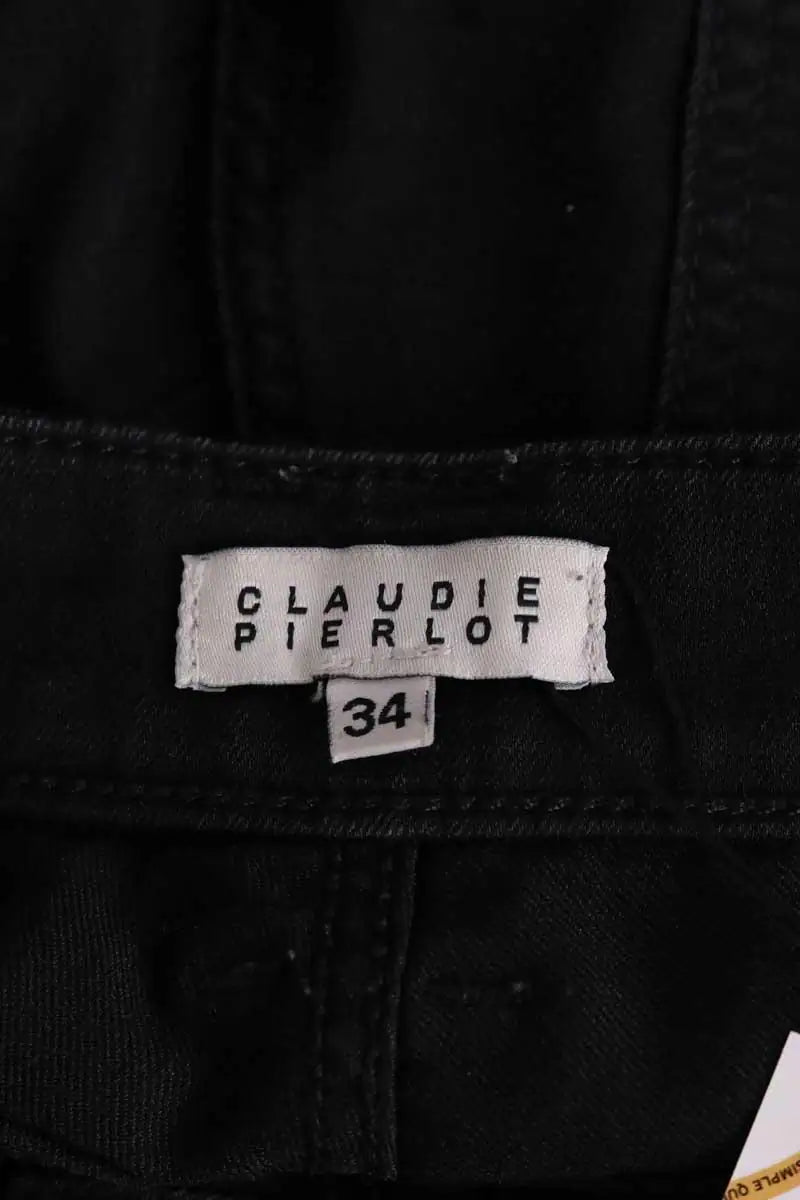 Jean slim Claudie Pierlot Noir en Coton